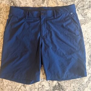 Adidas Mens Golf Shorts Navy Blue Size 35 Performance Stretch Activewear Tech